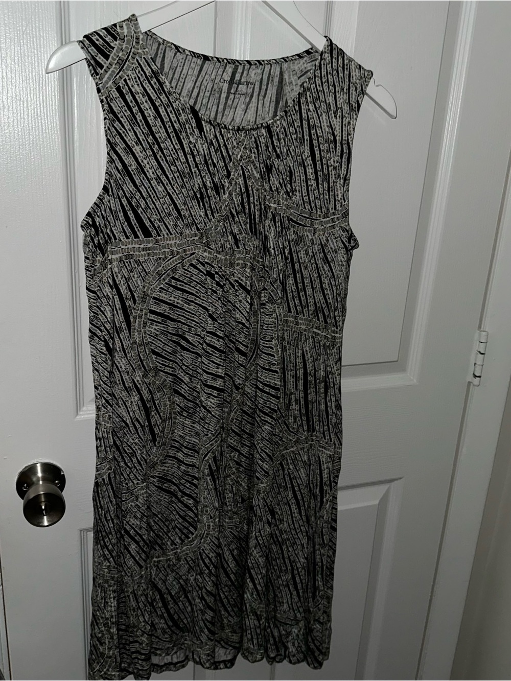 Patterned Tank Top Mini Dress